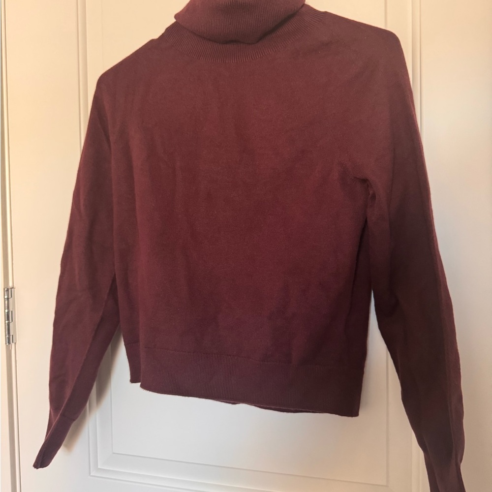 Uniqlo Red Turtleneck Sweater Slim Fit